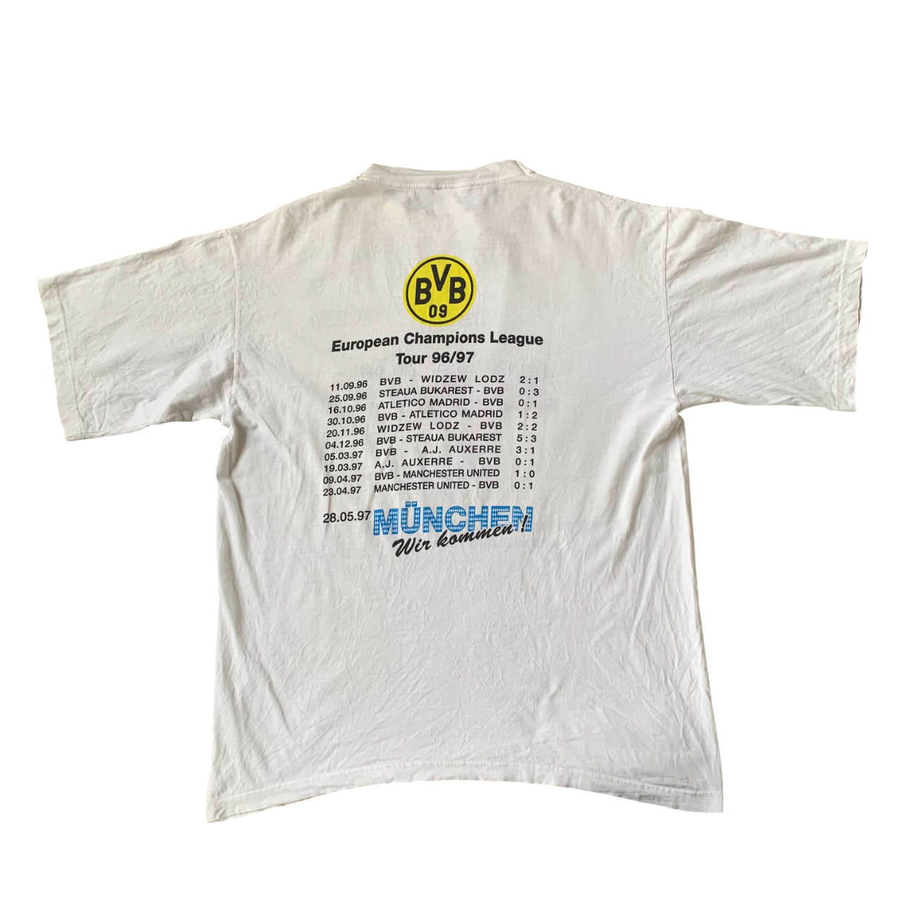 Vintage Borussia Dortmund Shirt Champions League Finale 1997 (L)