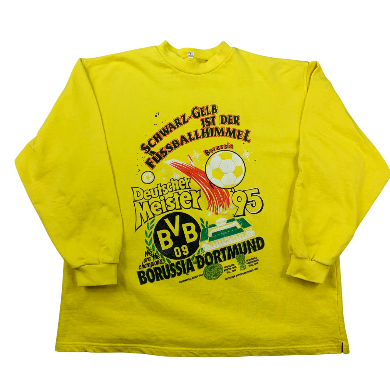 Vintage Borussia Dortmund Pullover Deutscher Meister 1995 (L)