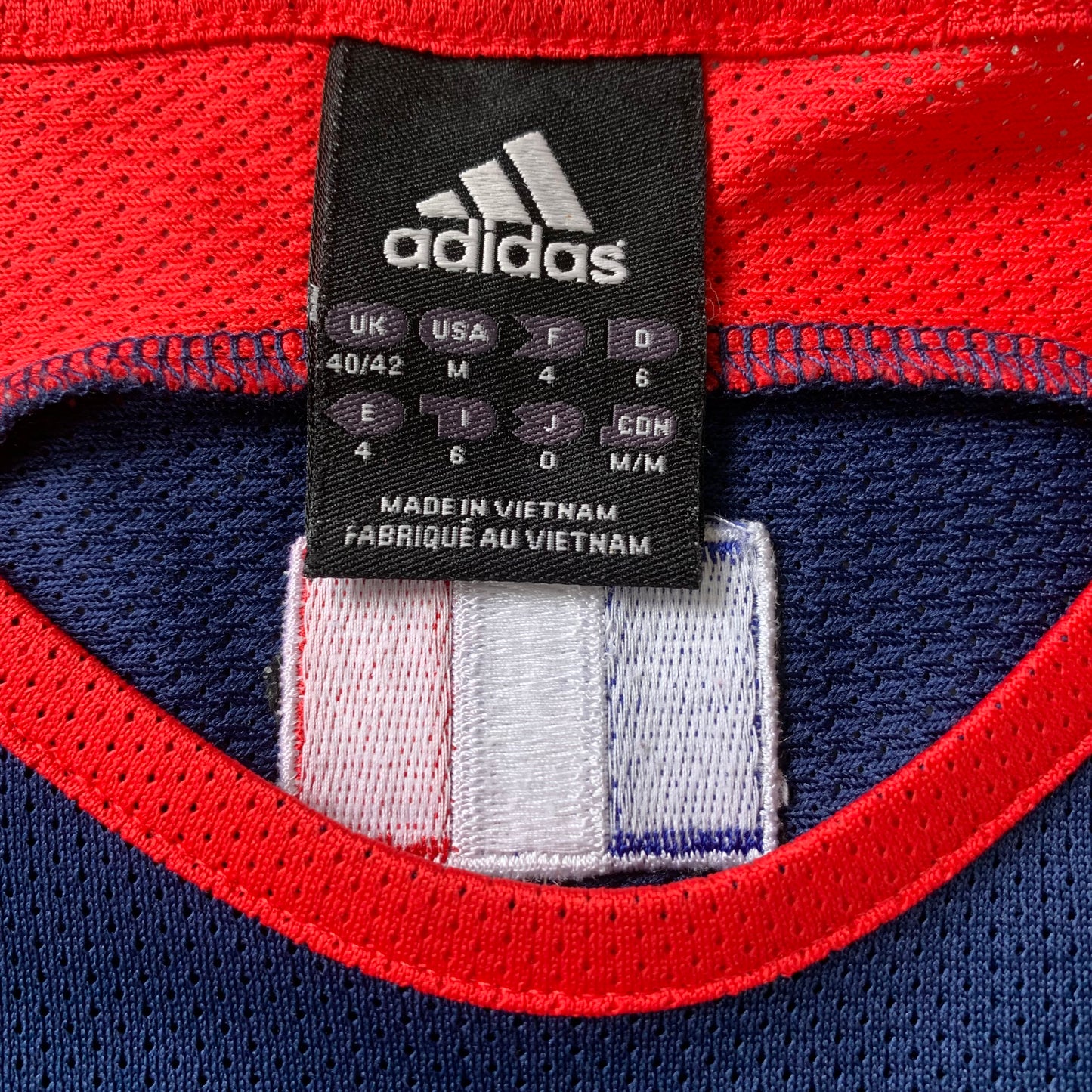 Frankreich Trainingsshirt EM 2004 (S) Adidas
