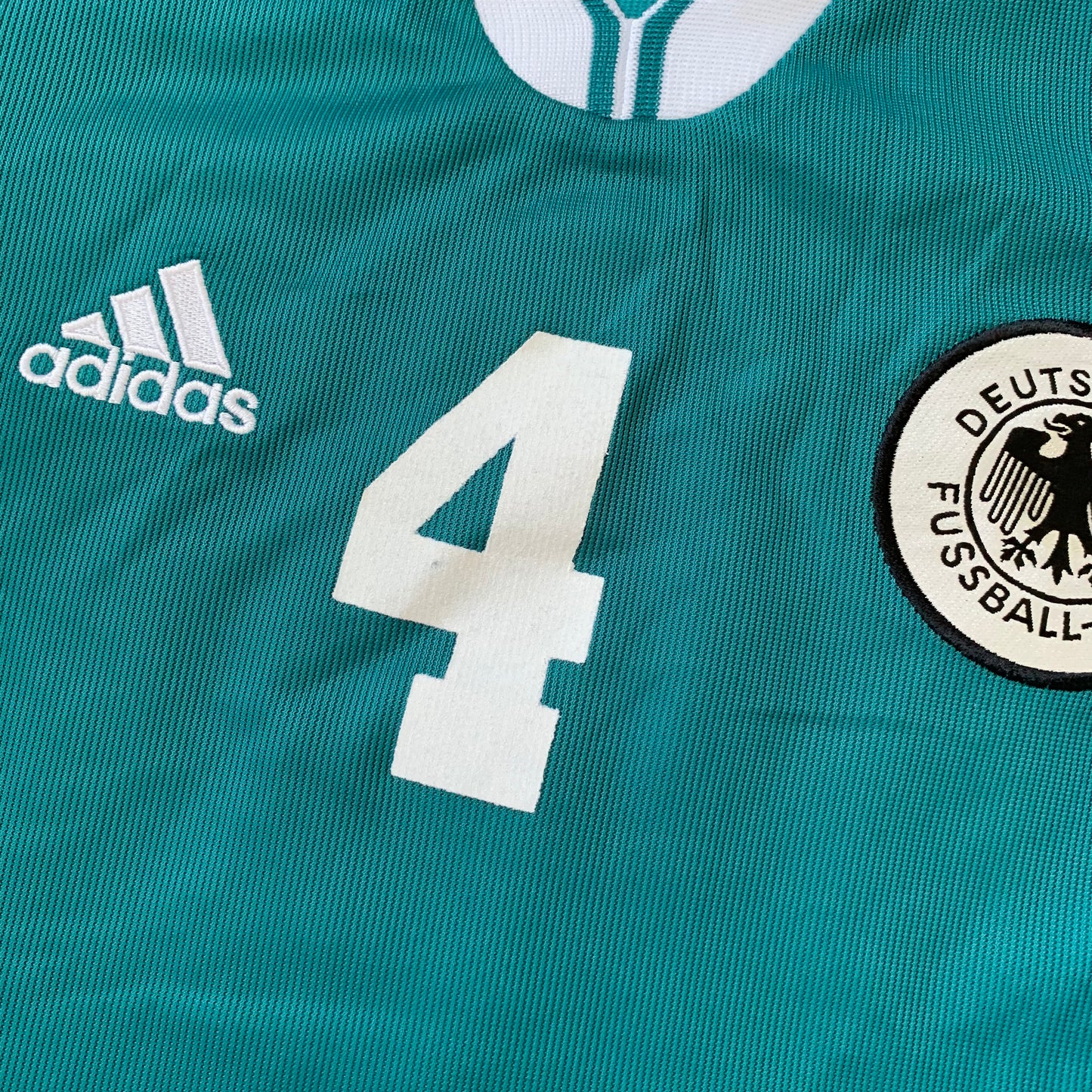 DFB Deutschland Spielertrikot Frauen 1999 Auswärts Jones #4 (XL) Adidas