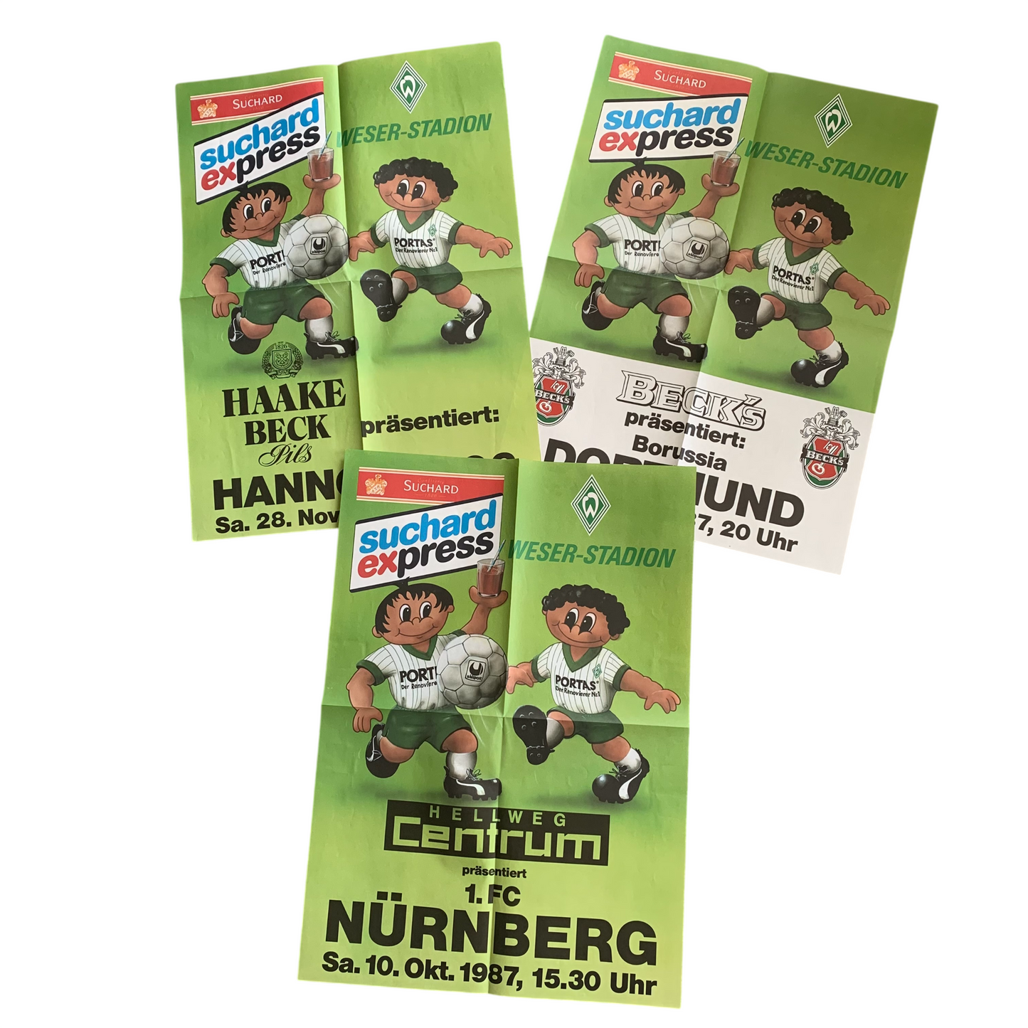 Mystery Werder Bremen Spieltagsplakat Saison 1987/88