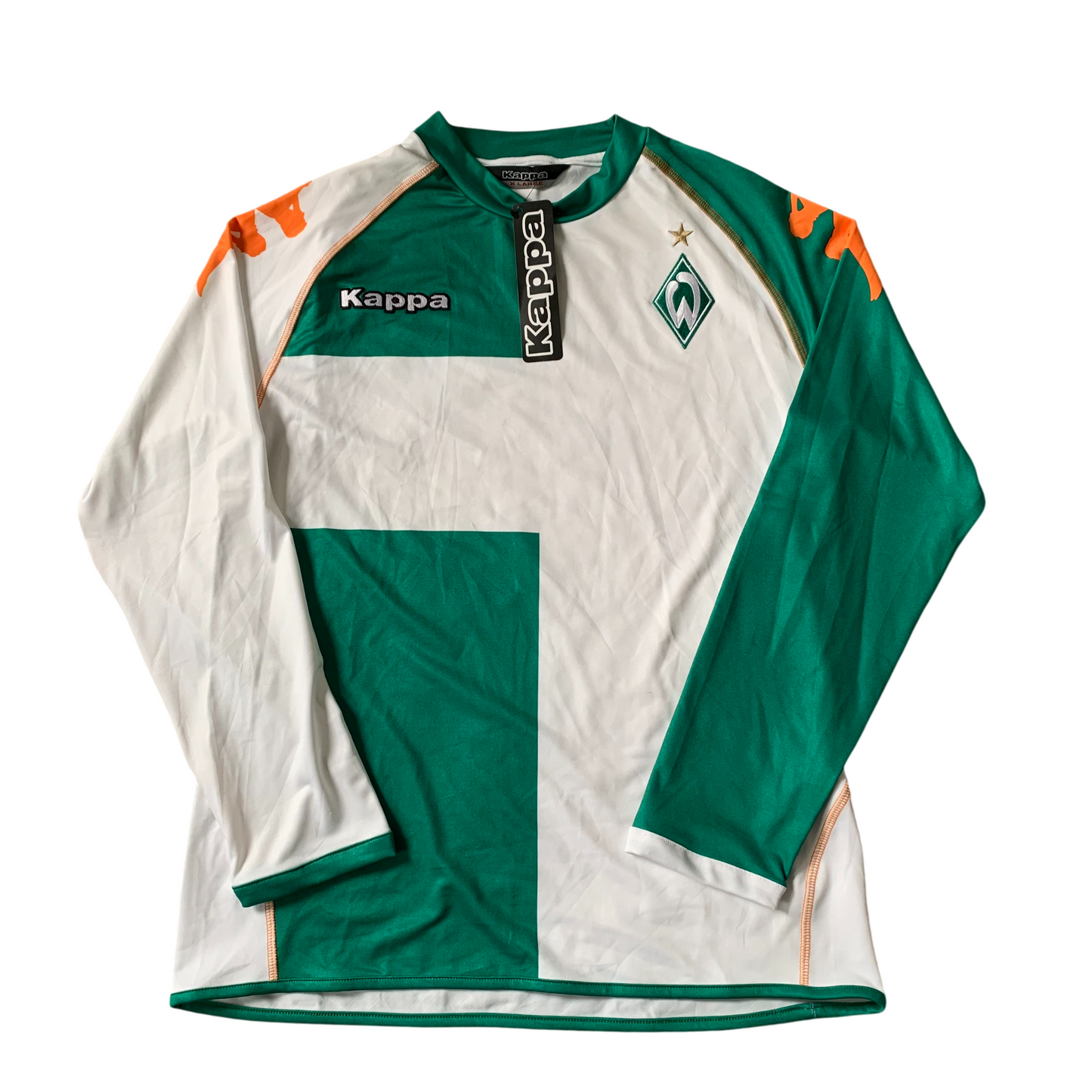 Werder Bremen Trikot 2006/07 Heim Spielerversion Langarm (XL) Kappa