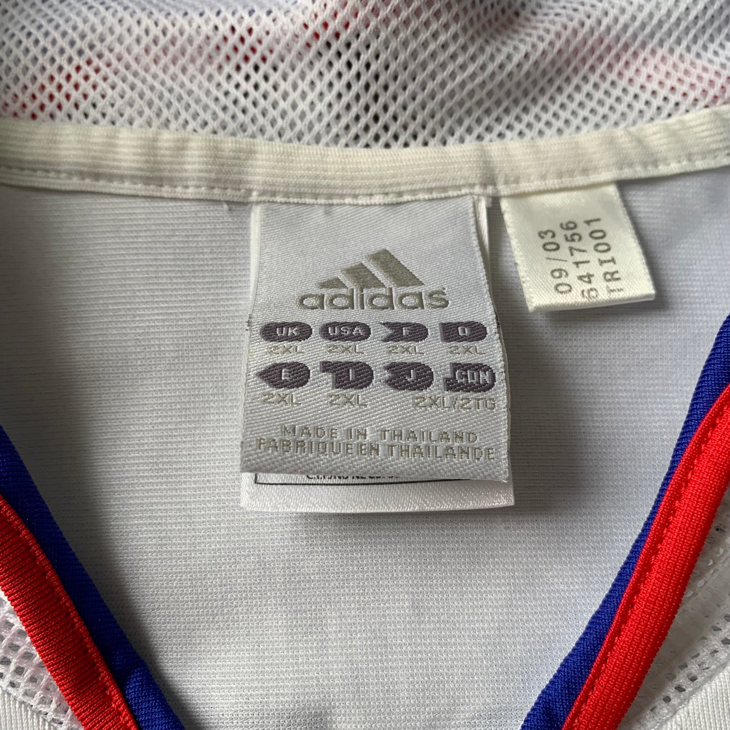 Frankreich Trikot EM 2004 Auswärts Zidane #10 (XXL) Adidas