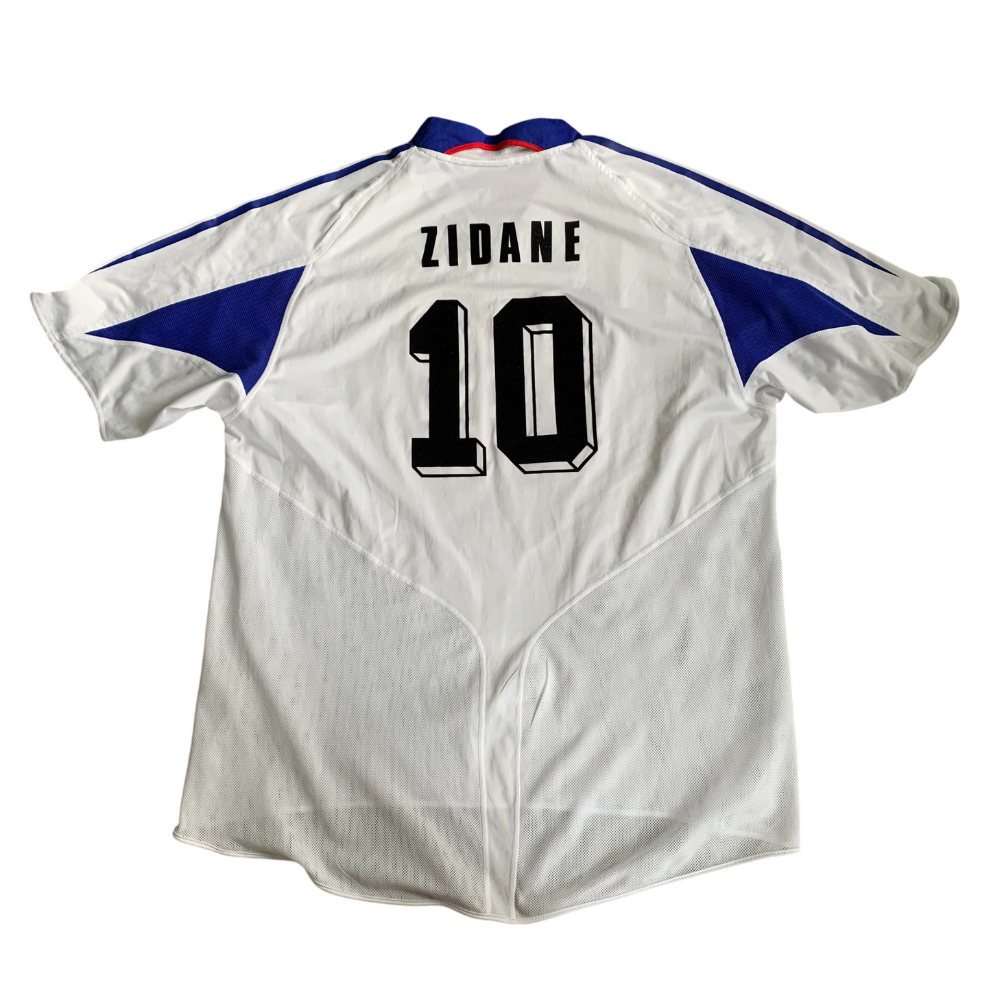 Frankreich Trikot EM 2004 Auswärts Zidane #10 (XXL) Adidas