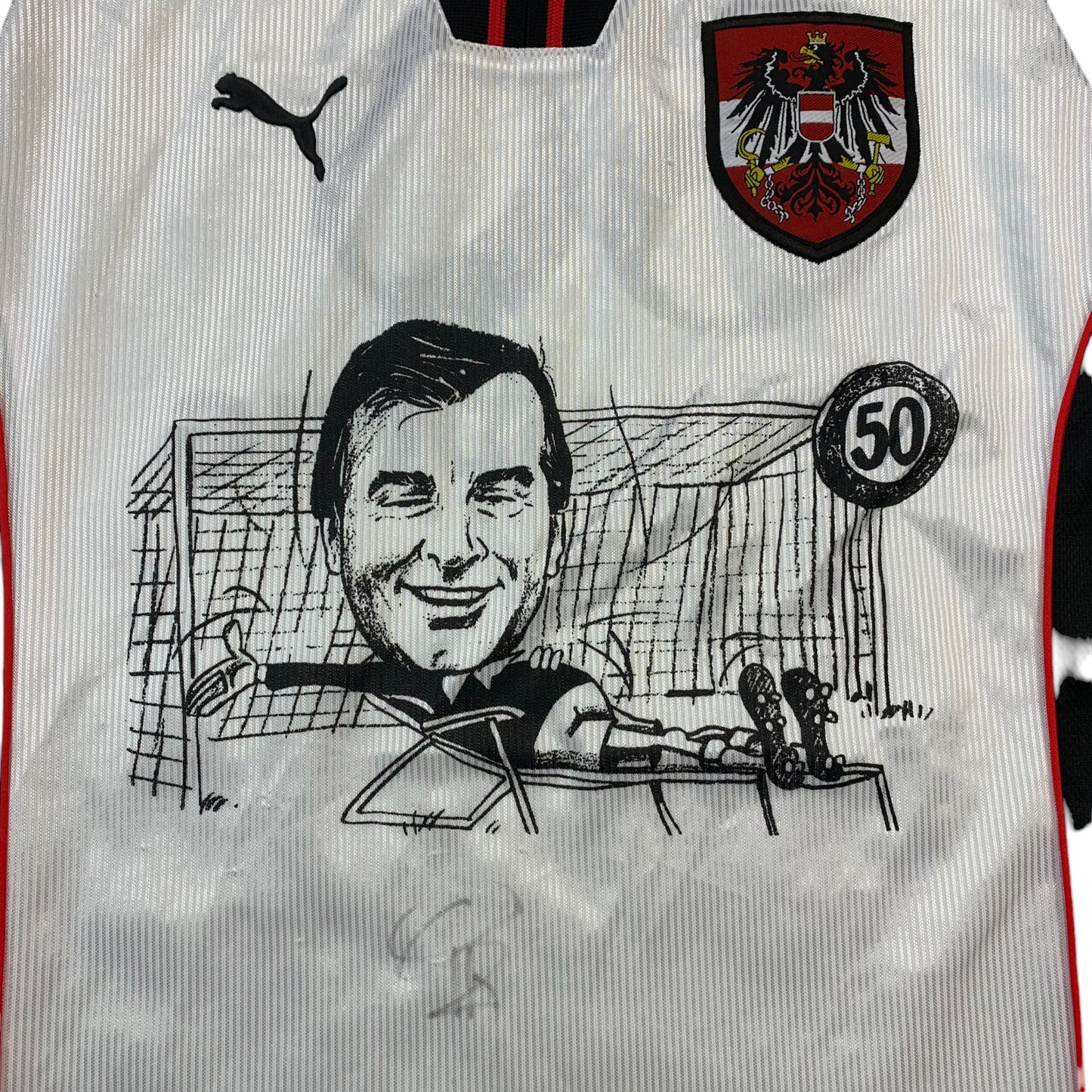 Österreich Trikot WM 1998 Heim Sondertrikot Gigi Ludwig #50 (M) Puma