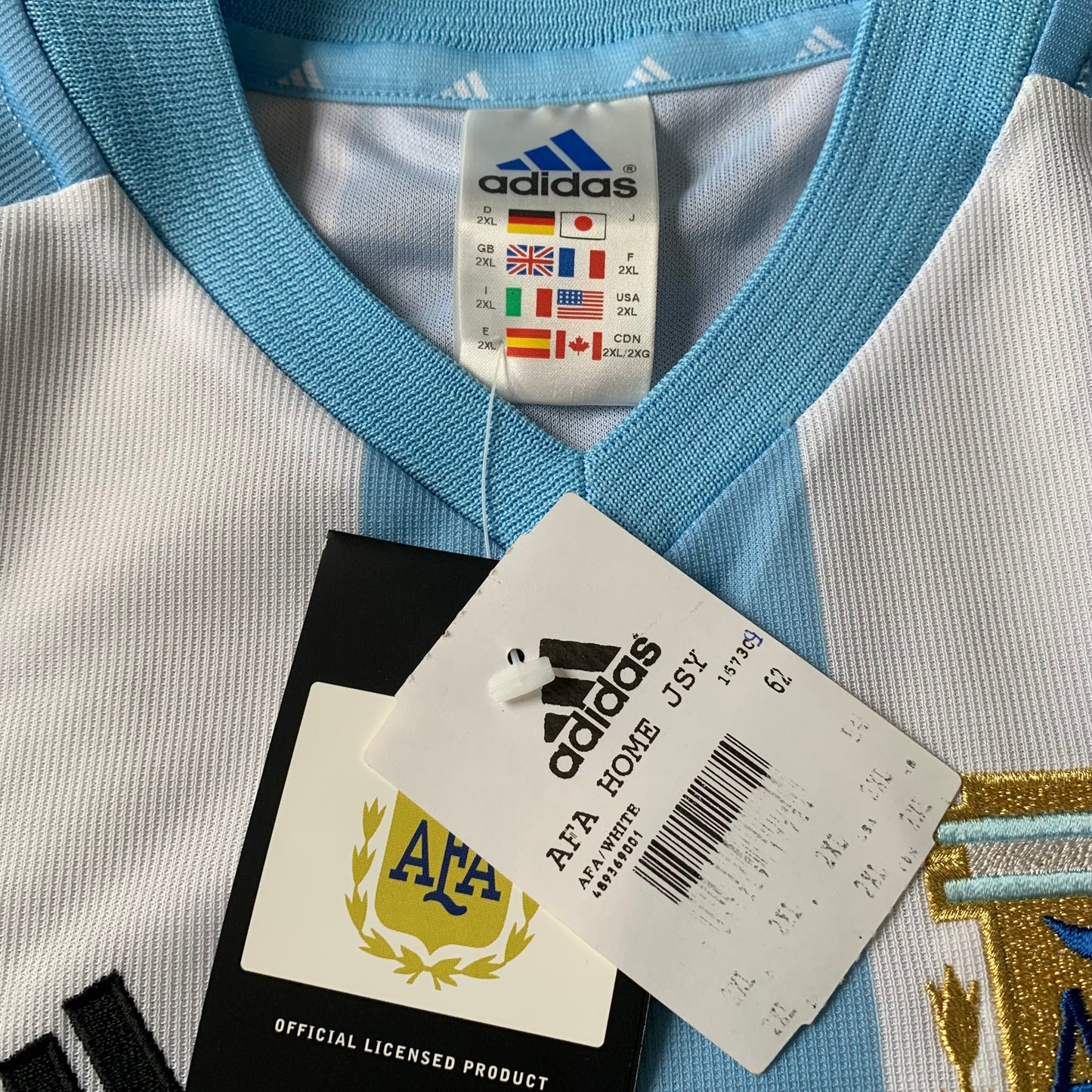 Argentinien Trikot WM 2002 Heim (XXL) Adidas