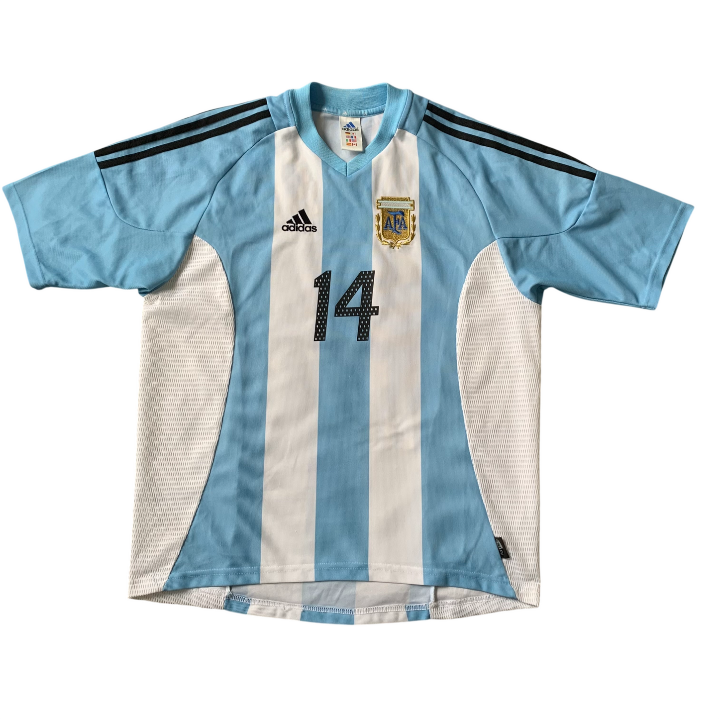 Argentinien Trikot WM 2002 Heim Simeone #14 (L) Adidas
