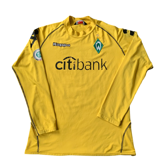 Werder Bremen Torwarttrikot 2007/08 matchworn #1 (XL) Kappa
