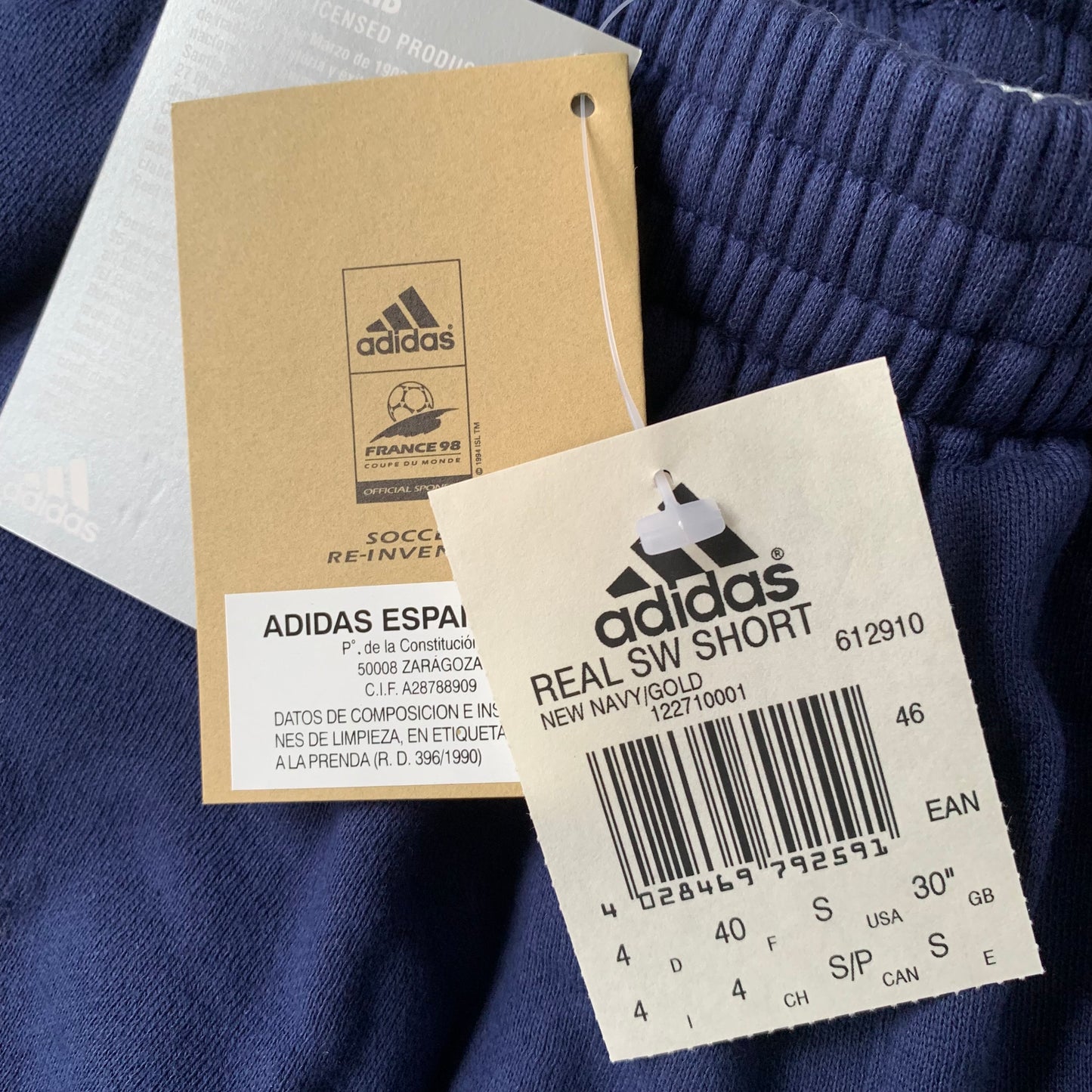 Real Madrid Hose 1998/99 BNWT (S) Adidas