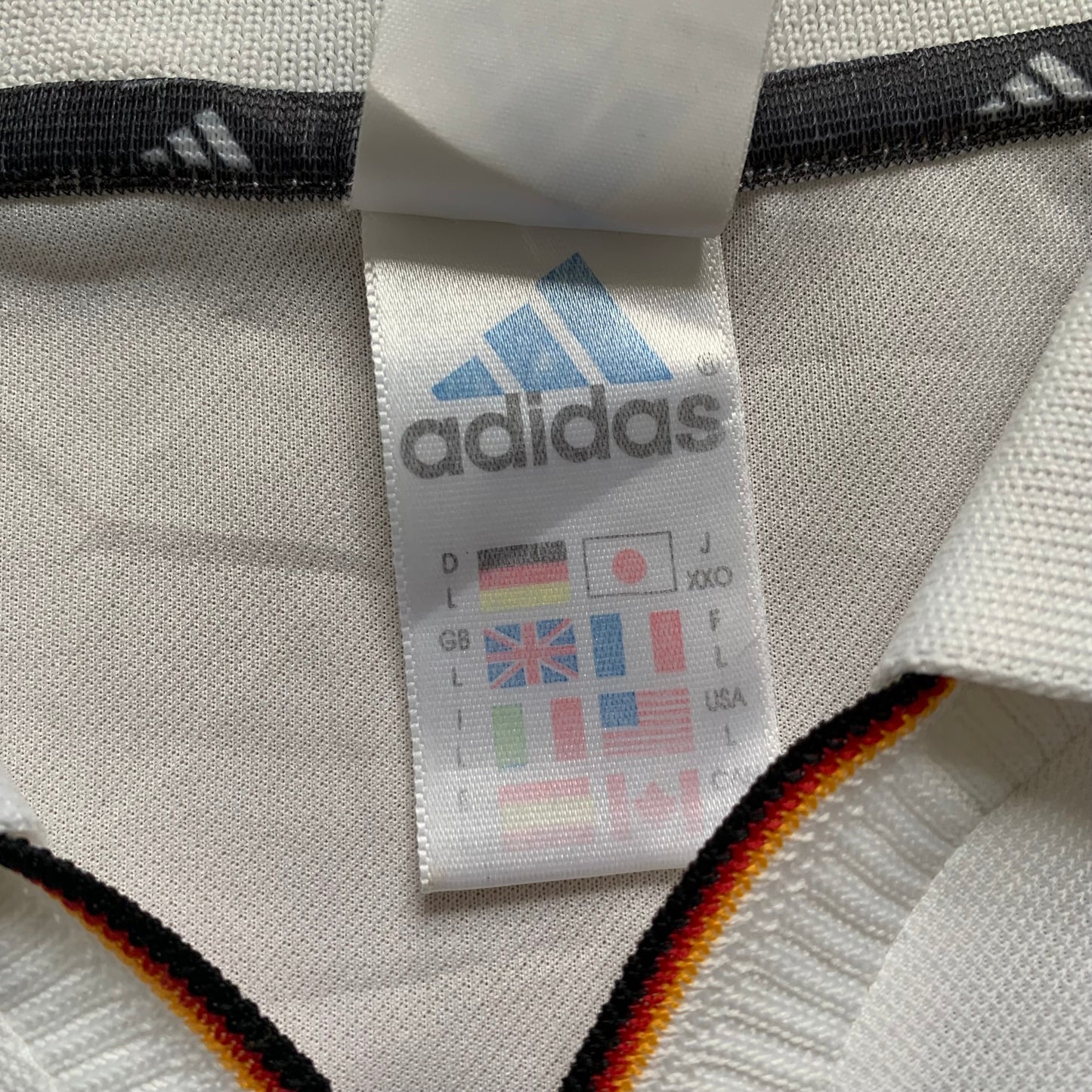 DFB Deutschland Trikot EM 2000 Heim Kadersigniert (L) Adidas