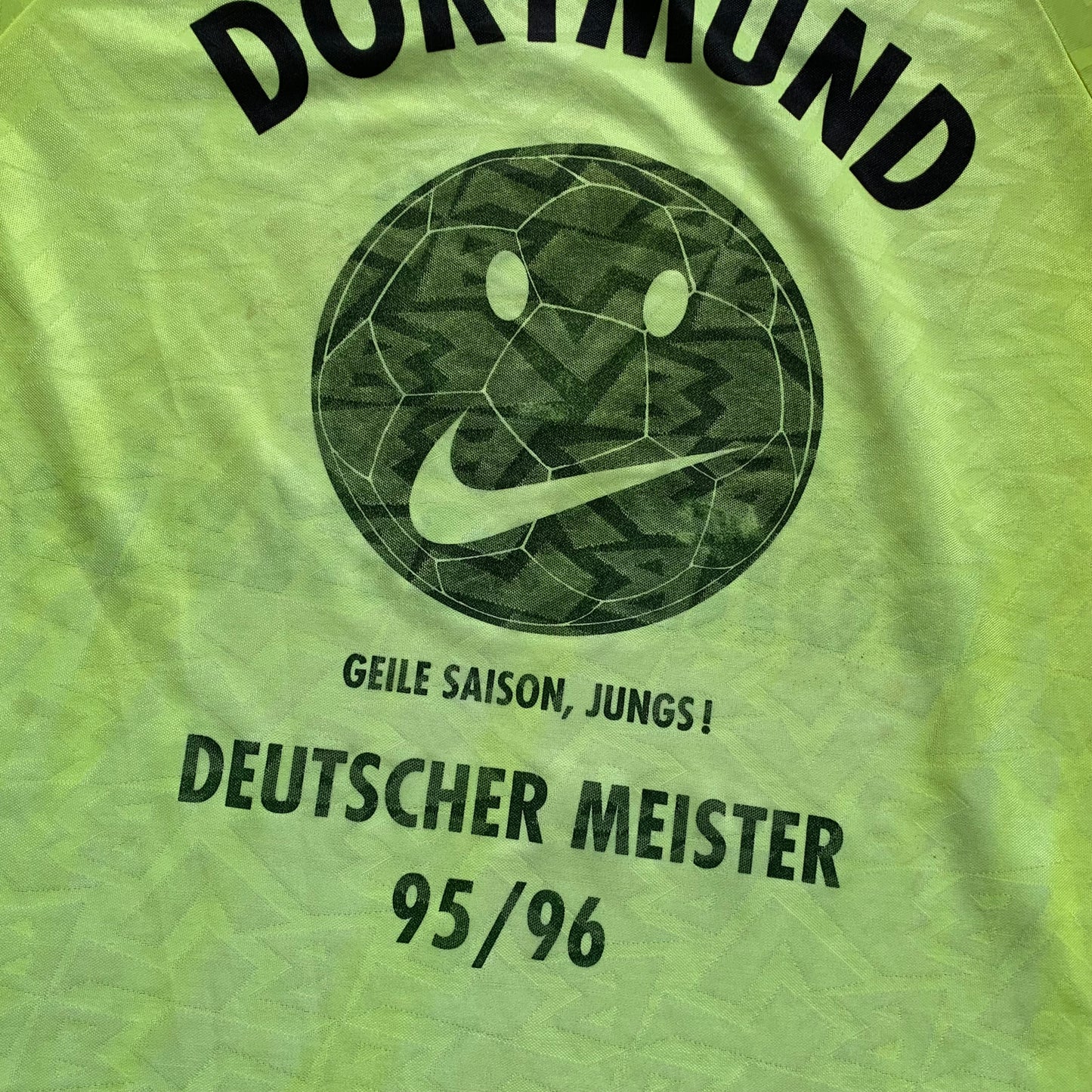 Borussia Dortmund Trikot 1995/96 Heim Sondertrikot Deutscher Meister (L) Nike