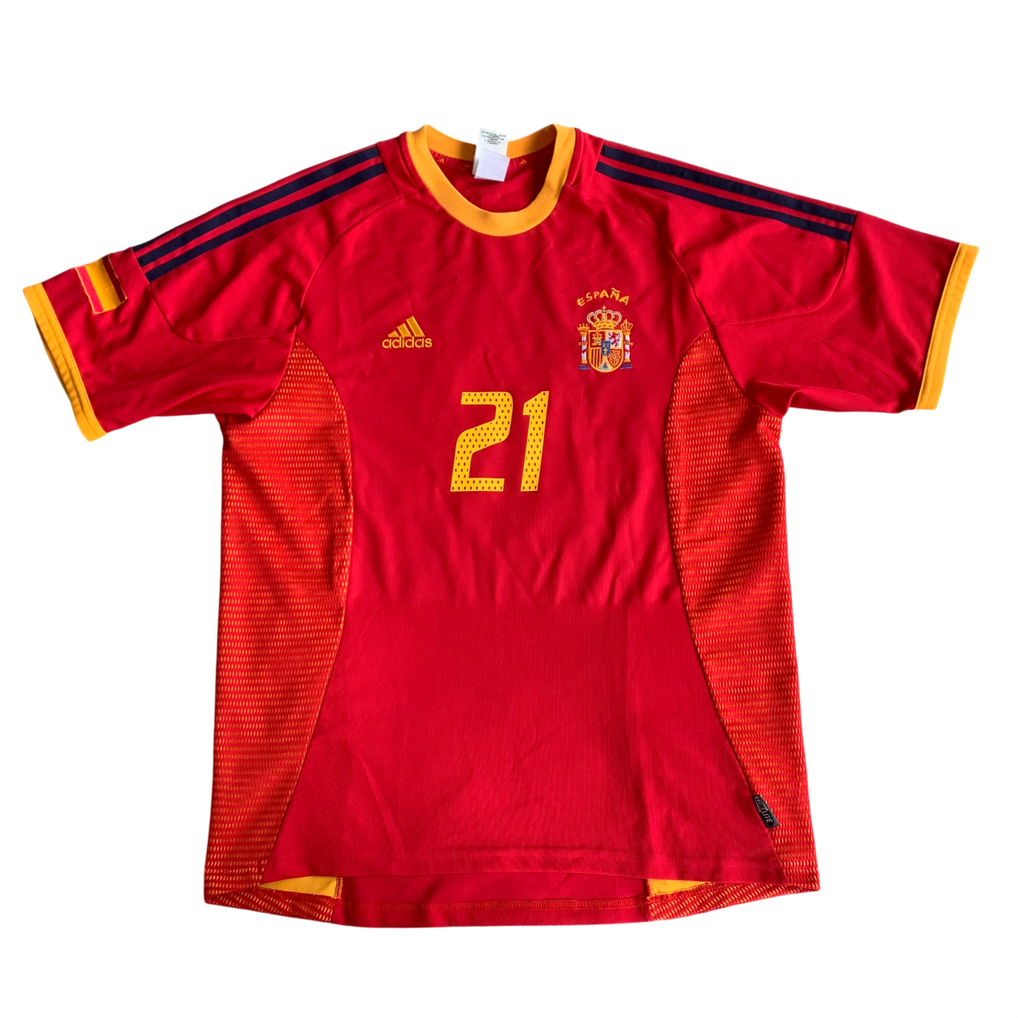 Spanien Trikot WM 2002 Heim #21 (L) Adidas