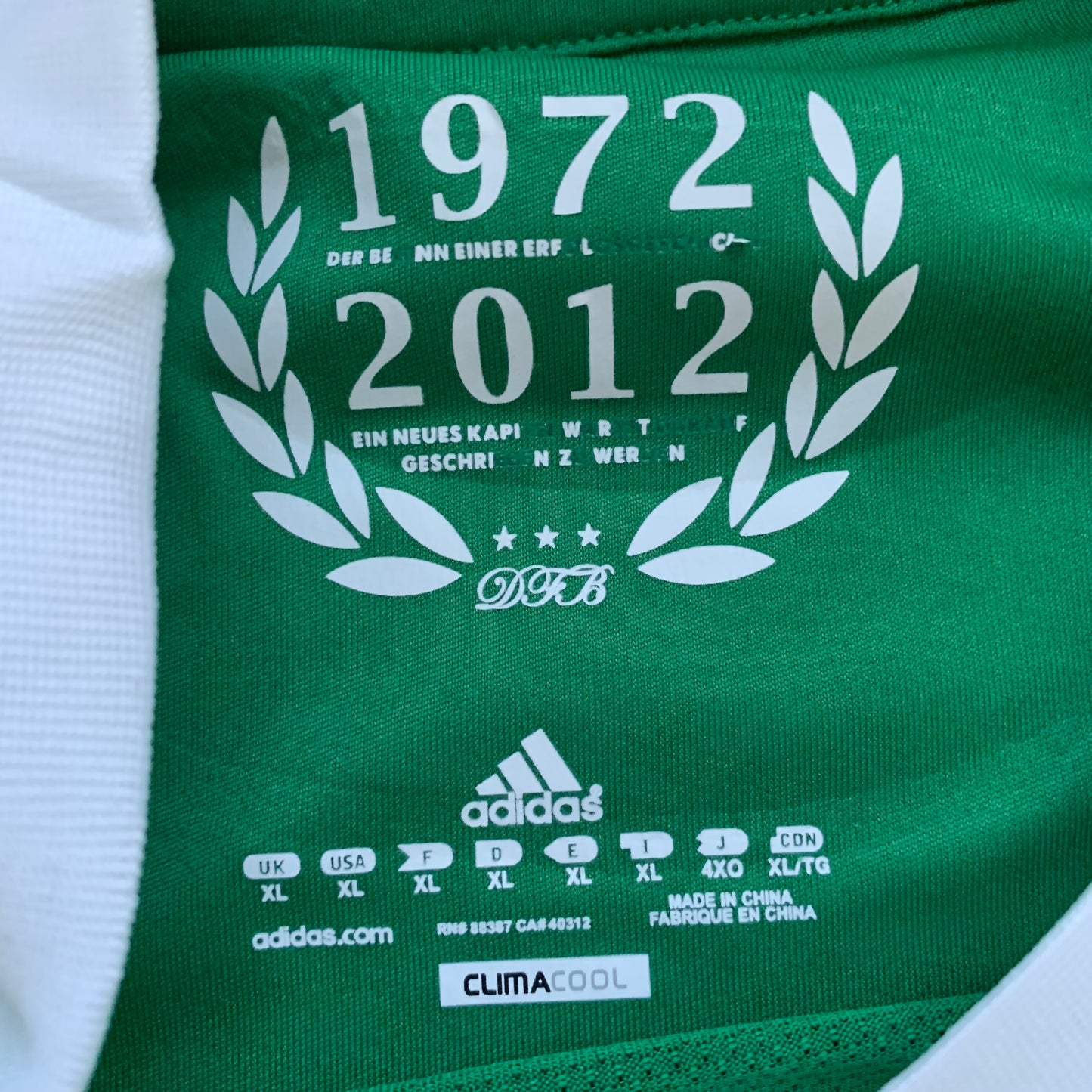 DFB Deutschland Trikot EM 2012 Auswärts Langarm (XL) Adidas