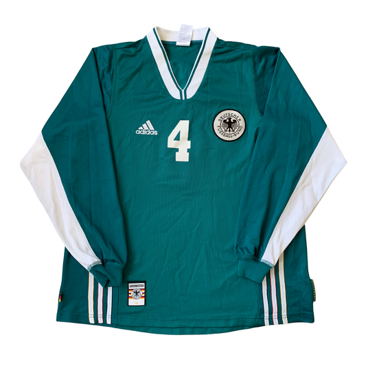 DFB Deutschland Spielertrikot Frauen 1999 Auswärts Jones #4 (XL) Adidas
