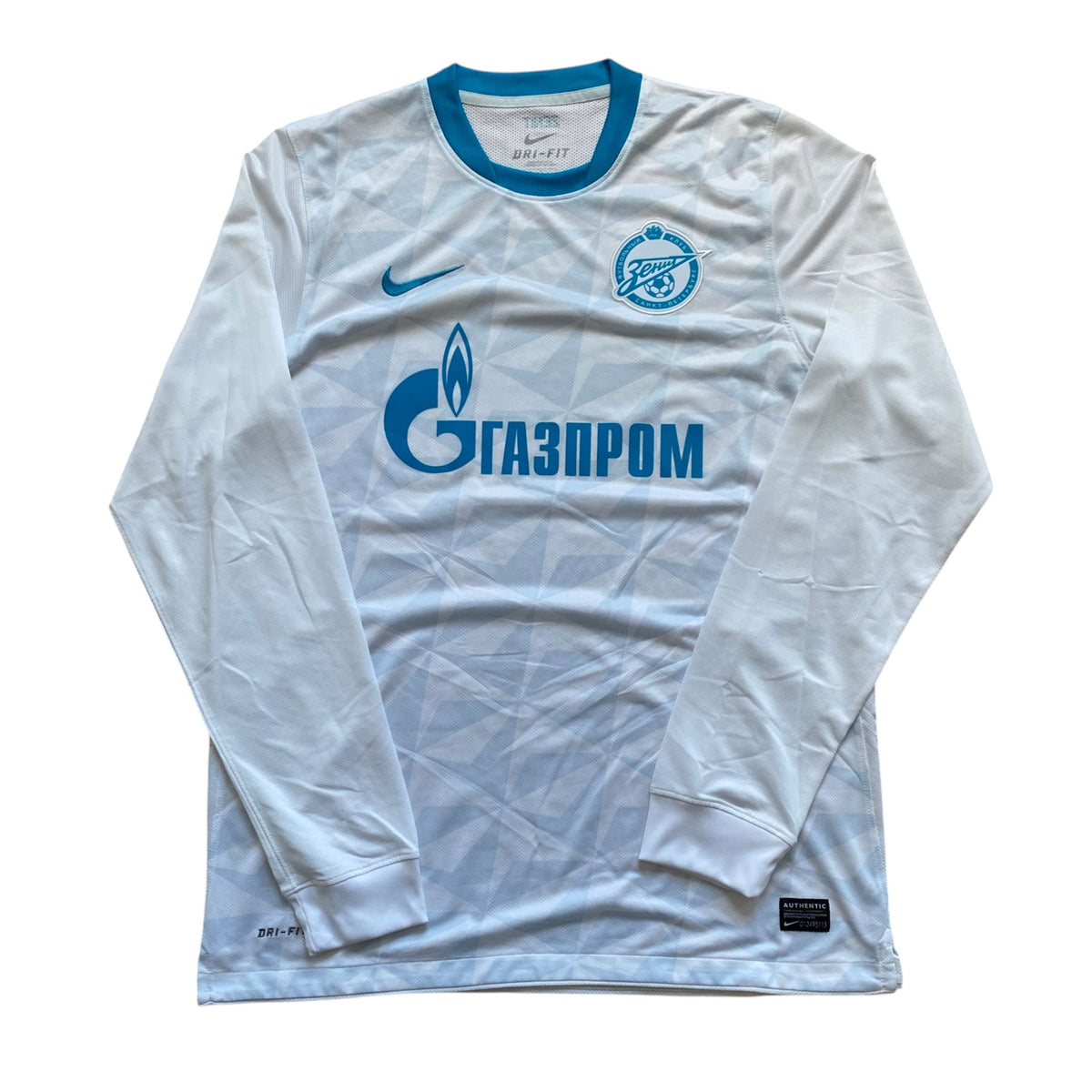 Zenit St. Petersburg Trikot 2011/12 Auswärts Langarm Spielerversion (L) Nike